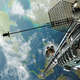 Concepto artístico de ascensor espacial